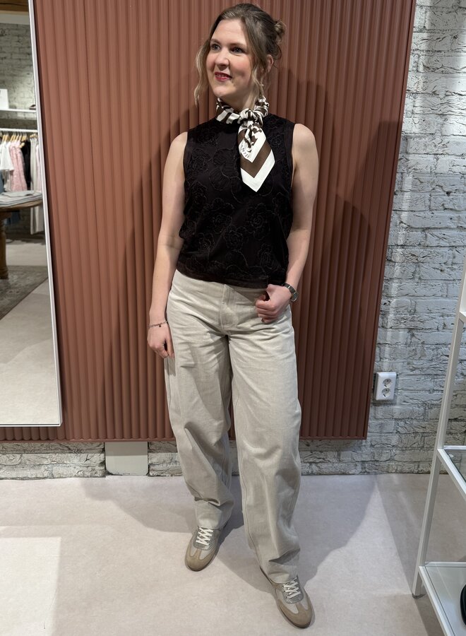 Bacoli Barrel Trousers | Soft Beige