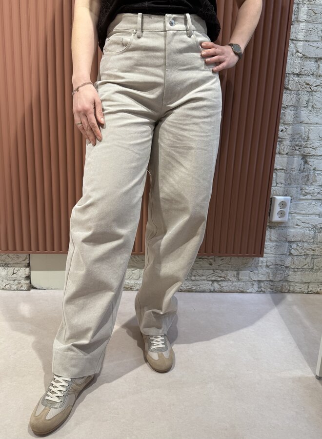 Bacoli Barrel Trousers | Soft Beige
