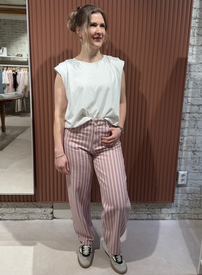 Nilou jersey top | Off white