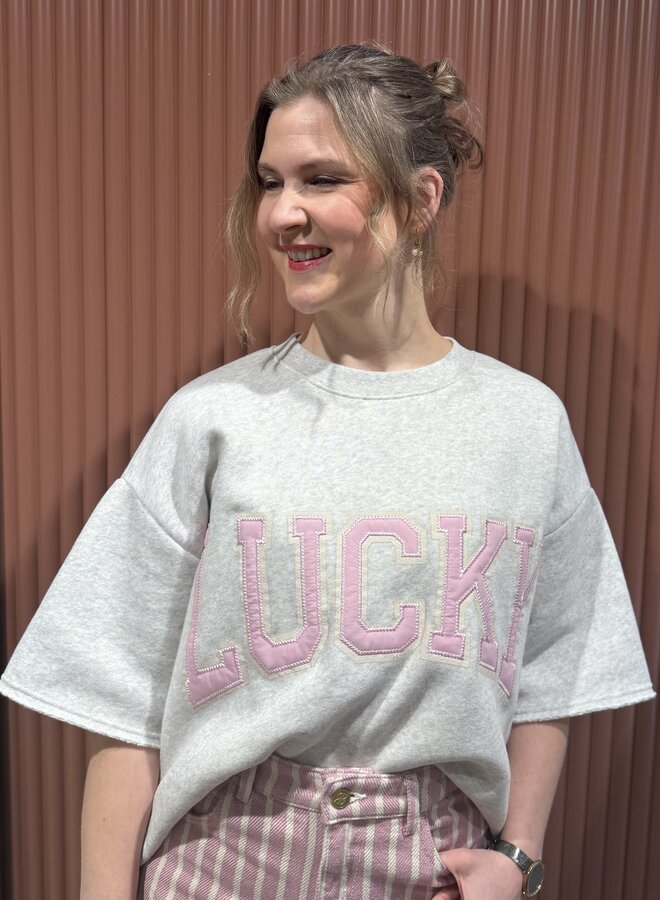 Willow lucky top | Light grey melee