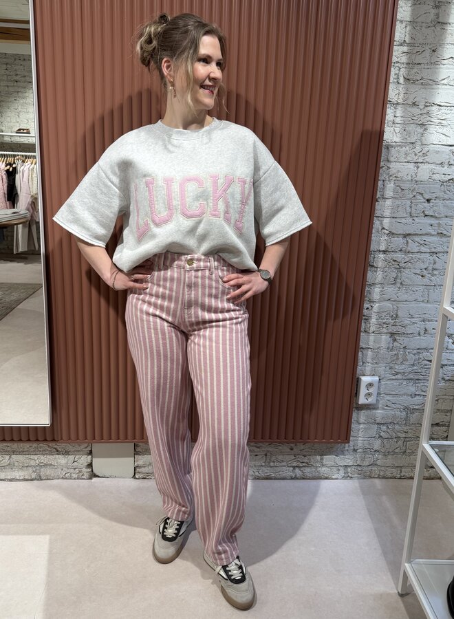 Willow lucky top | Light grey melee