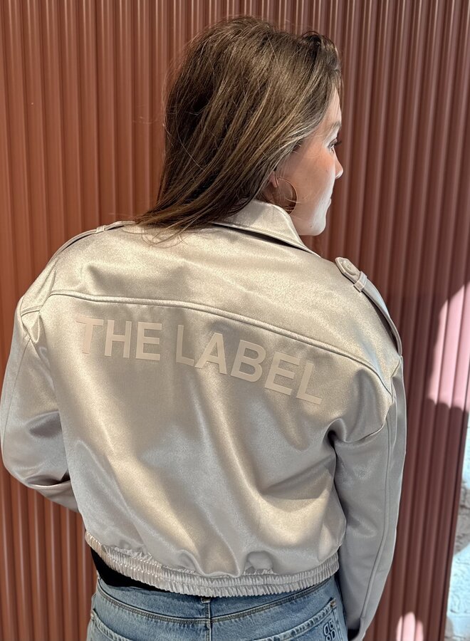 Shiny Artwork Jacket | Silver