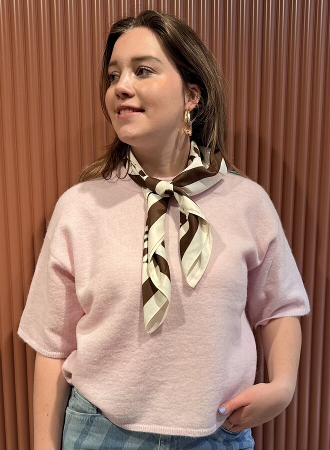 Gabby Knit O-Neck | Pale Lilac