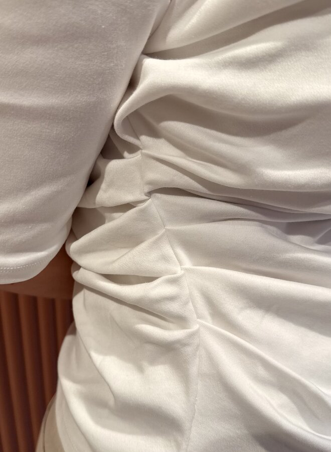 Ulina Drape Tee | White