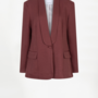 Dayva relaxed fit blazer | Berry Red