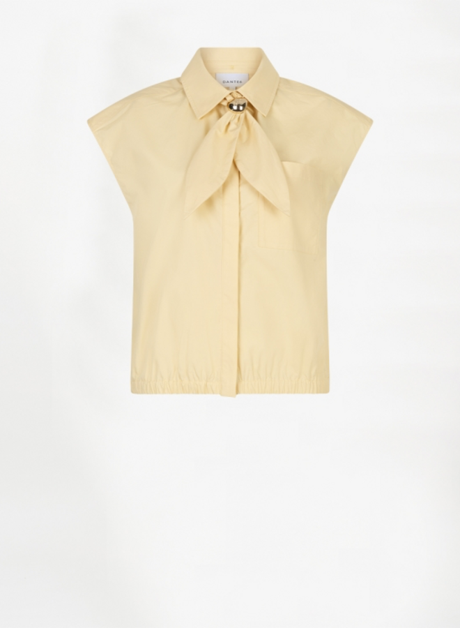 Alcon scarf detailed shirt | Butter Yellow