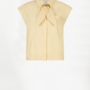 Alcon scarf detailed shirt | Butter Yellow