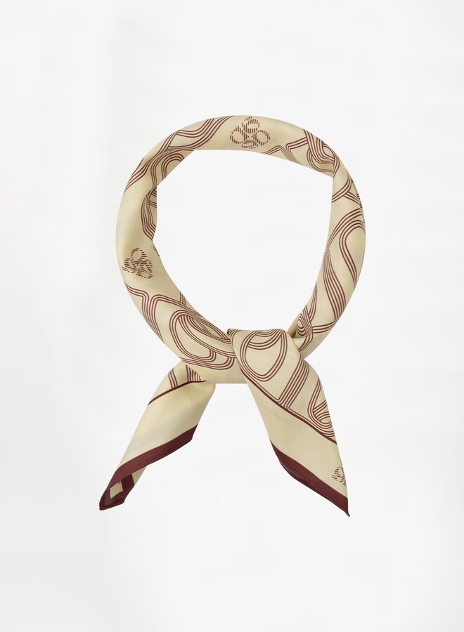 Monogram scarf | Butter Yellow