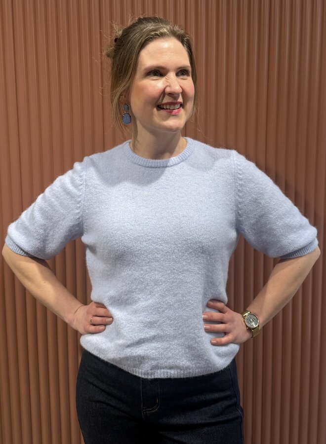 Alpha ss tee pullover | Blue Finch Mélange