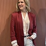 Dayva relaxed fit blazer | Berry Red
