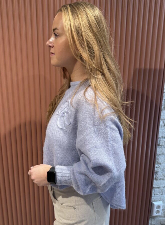Montre Monogram Sweater | Blue Mist