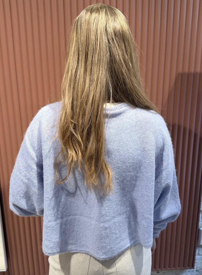 Montre Monogram Sweater | Blue Mist