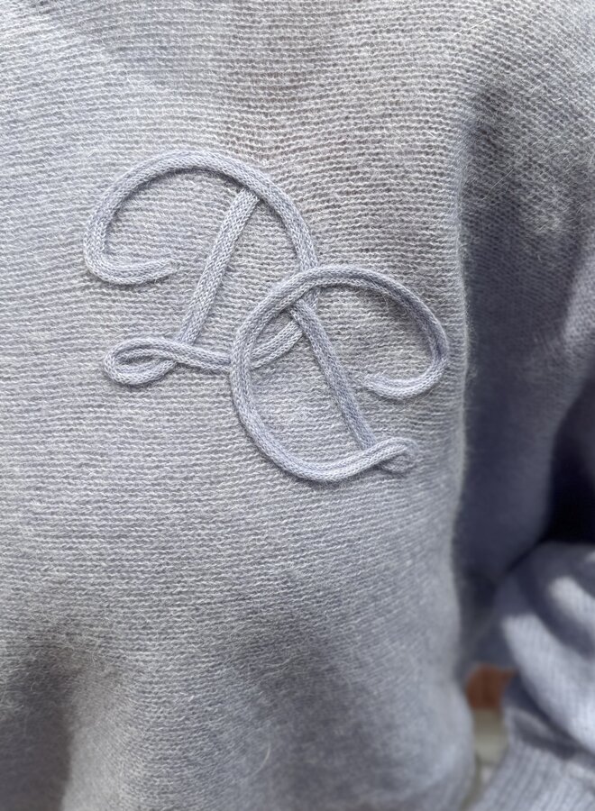 Montre Monogram Sweater | Blue Mist