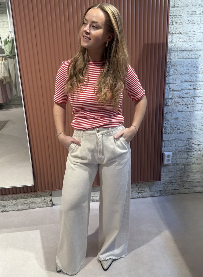 Basic ss stripe shirt | Lollipop stripe