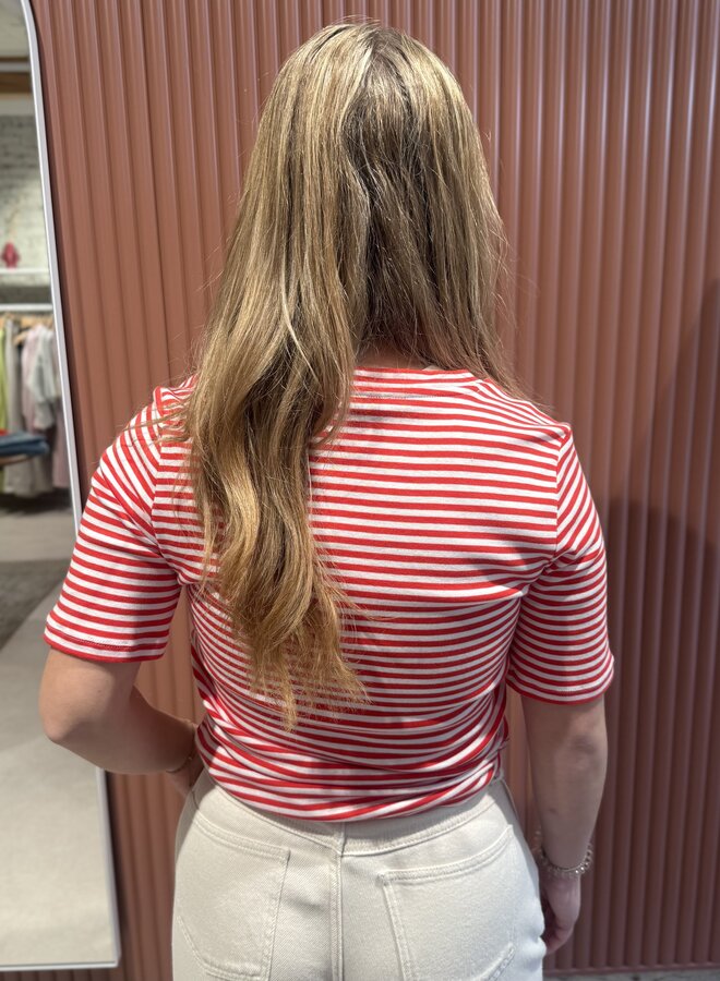 Basic ss stripe shirt | Lollipop stripe