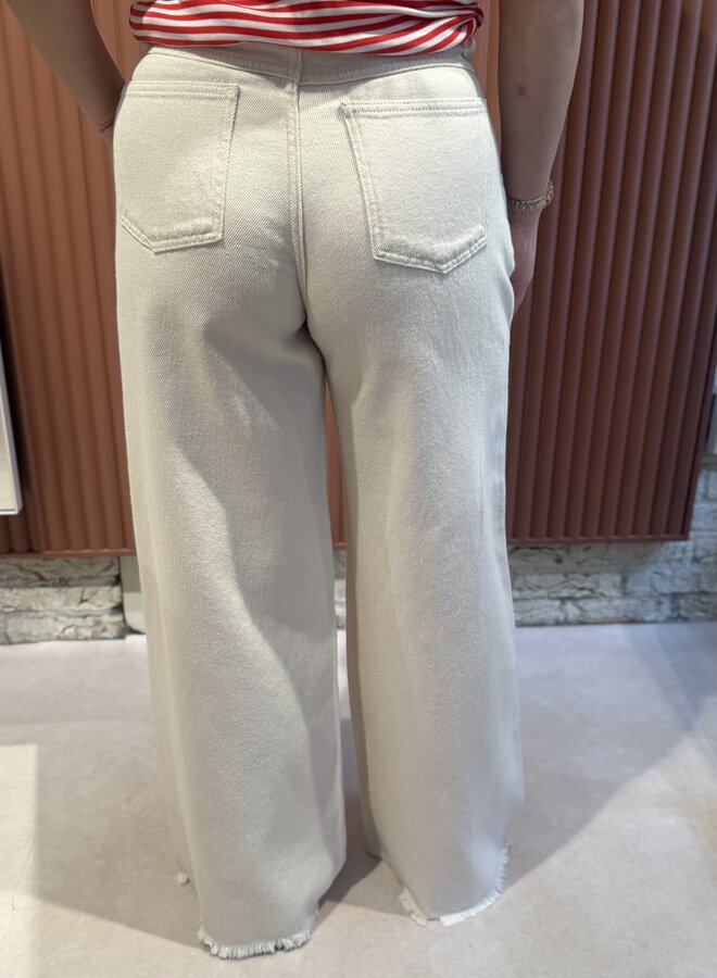 Lux grain jeans | Raw white