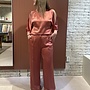 Jules satin smart pants | Coral Blush