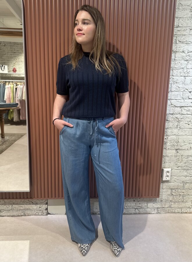 Dallas MW Trousers | Medium denim blue