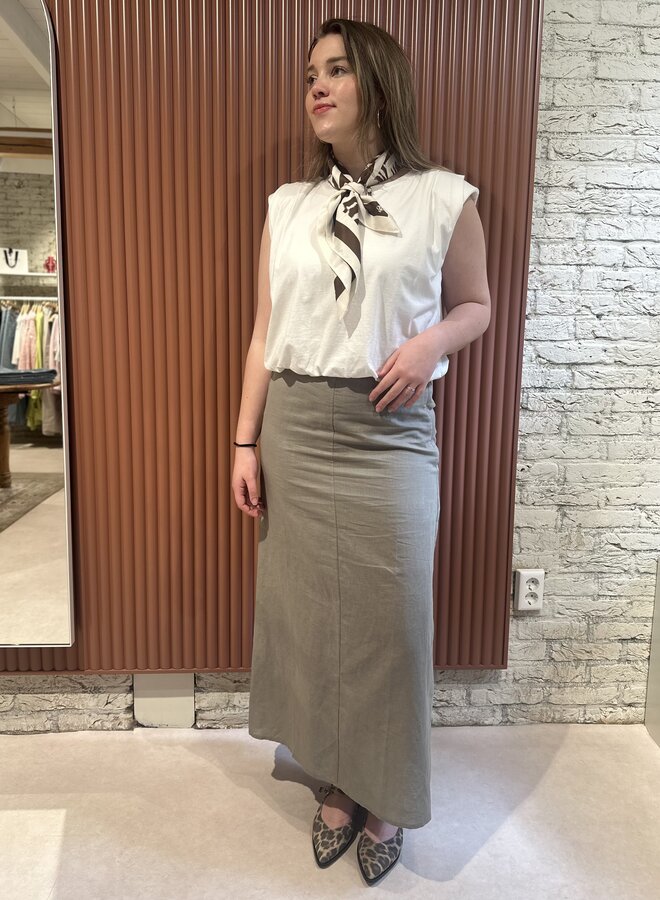 Esther Linen Long Skirt | Dried Age