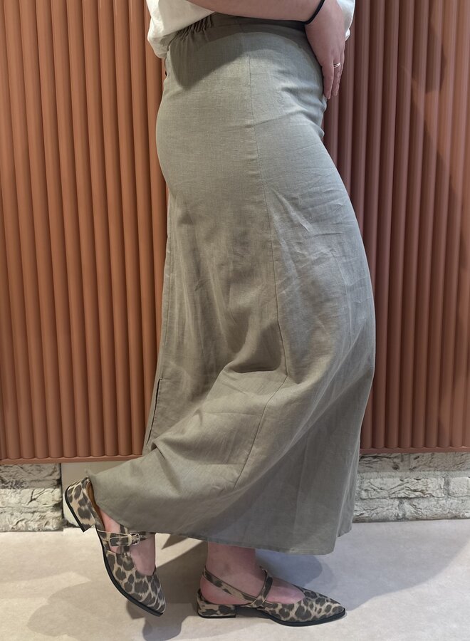 Esther Linen Long Skirt | Dried Age