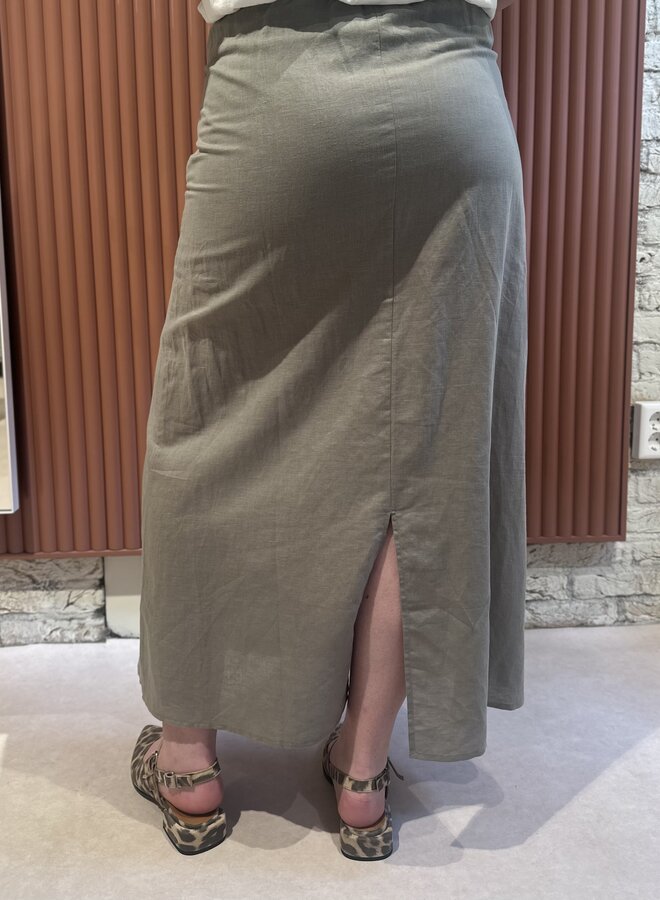 Esther Linen Long Skirt | Dried Age