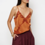 Ligne lace camisole top | Sunset Orange