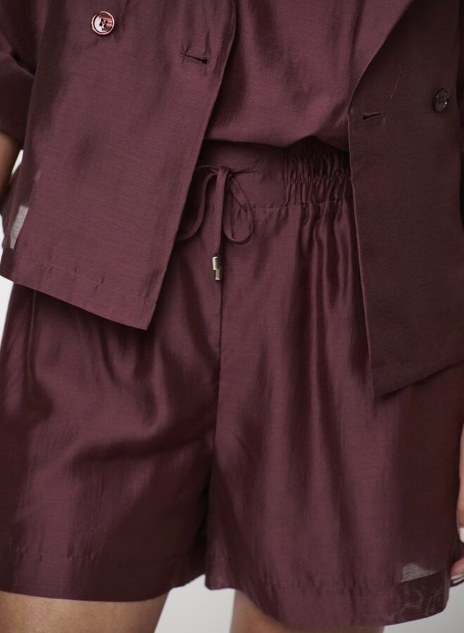 Quentyn relaxed fit shorts | Cacao Berry