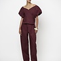 Maelly relaxed fit pants | Cacao Berry