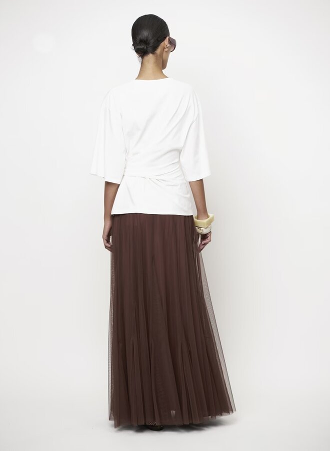 Dori twist detail tee | Milk White