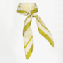 Monogram chain scarf | Solar Lime