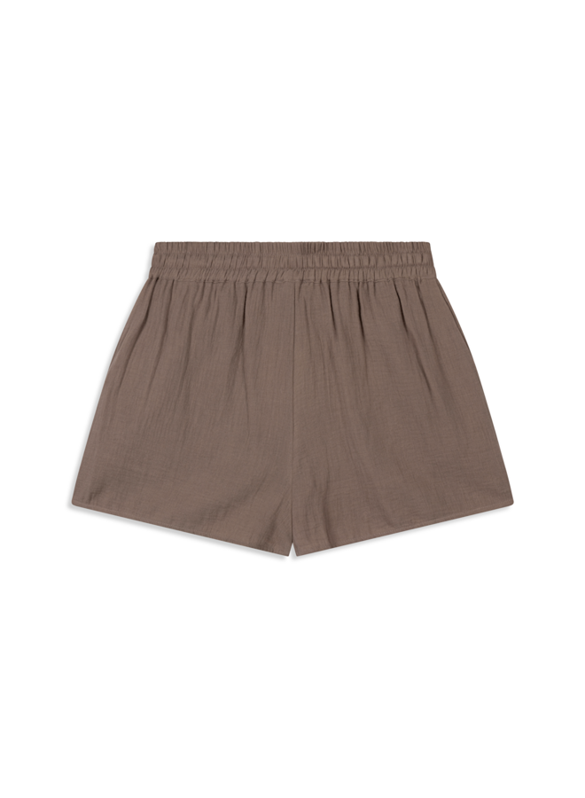 Crinkle shorts | Taupe