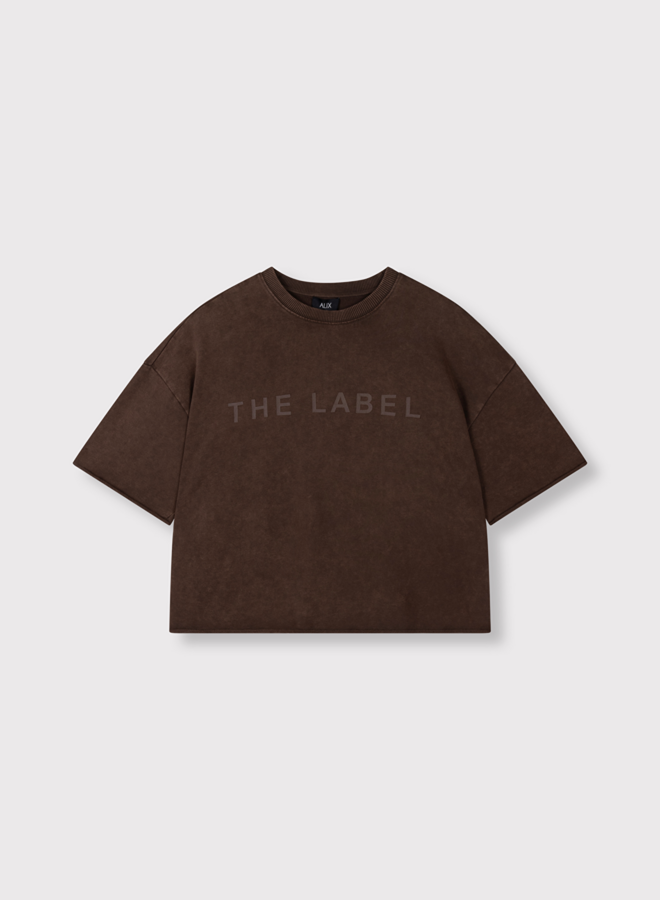 The label summer T-shirt | Brown