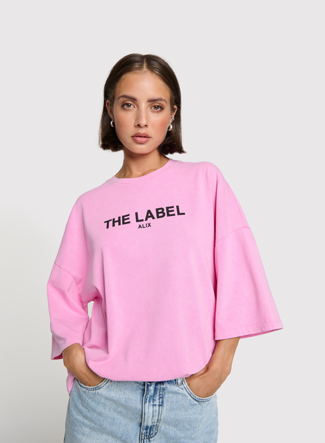 The label t-shirt | Soft pink