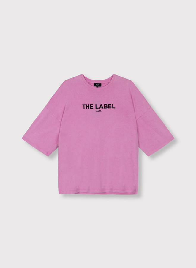 The label t-shirt | Soft pink