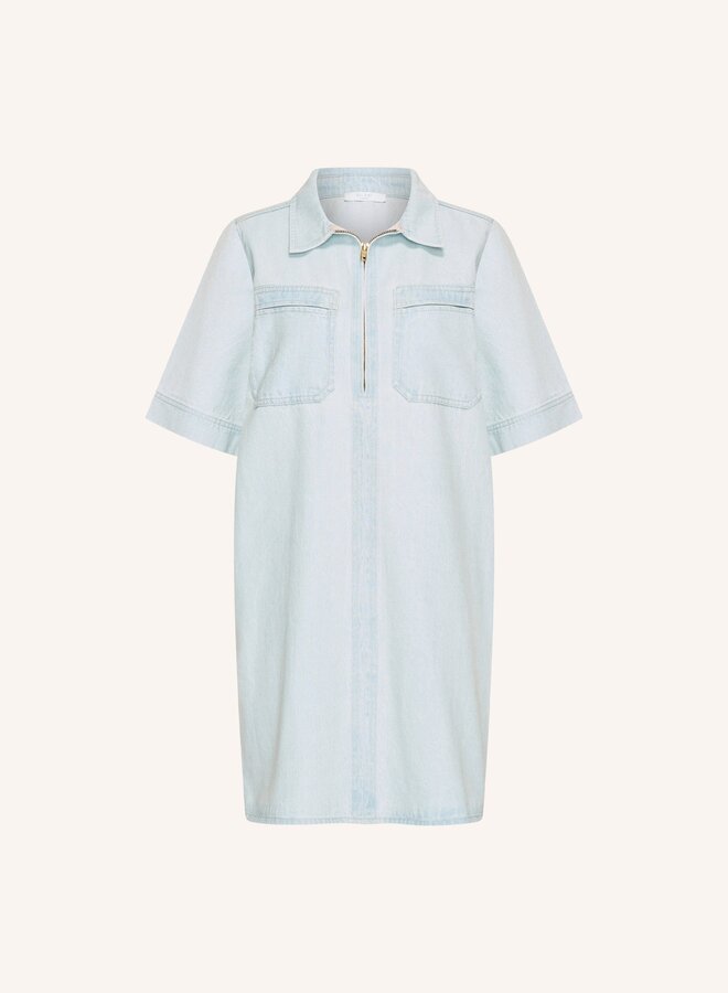 Philipe Bleached Denim Dress| Bleached Denim