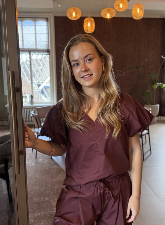 Rosalie balloony top | Cacao Berry
