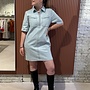 Philipe Bleached Denim Dress| Bleached Denim