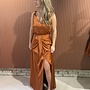 Marcia satin maxi dress | Sunset Orange