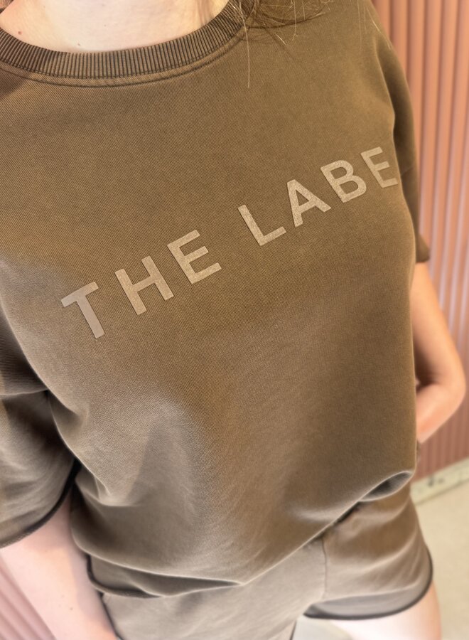 The label summer T-shirt | Brown
