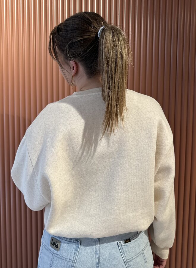 Bibi lucky patchwork sweater | Oyster melee