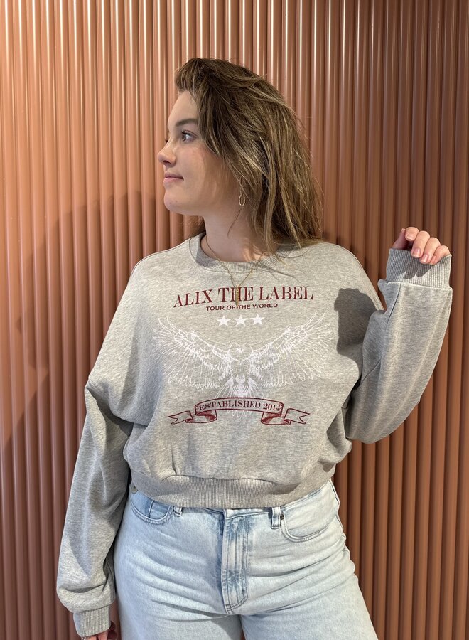 Eagle Sweater | Light Grey Melange