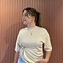 Enora Brooch Tee | Soft Beige
