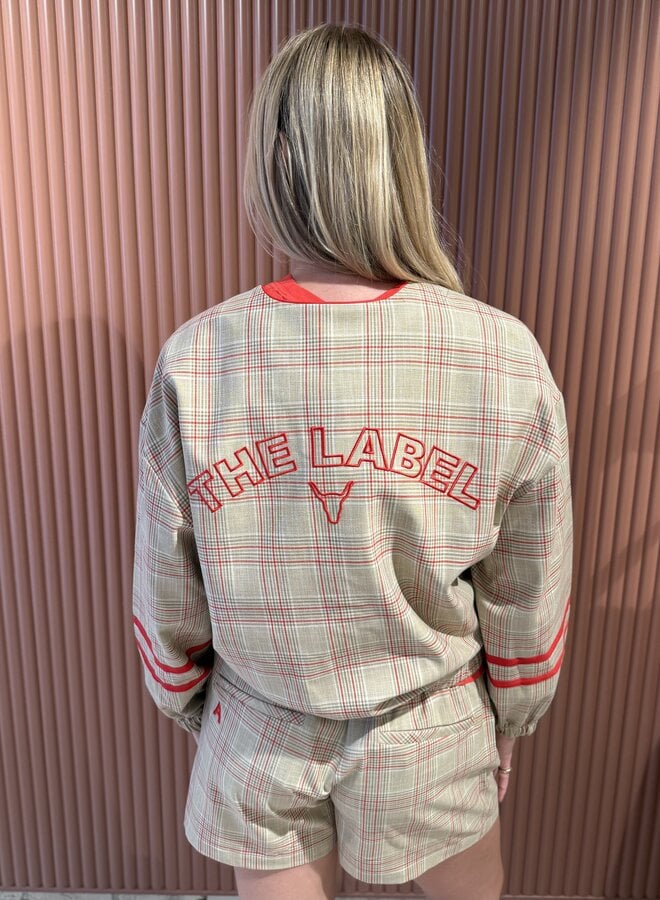 Sporty check bomber | Sand