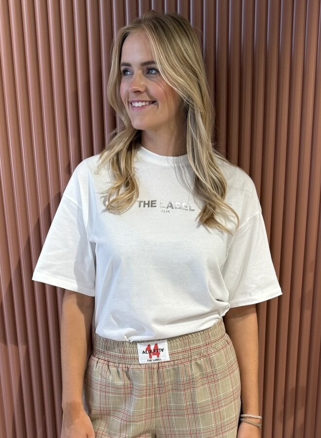 The label t-shirt | Soft white