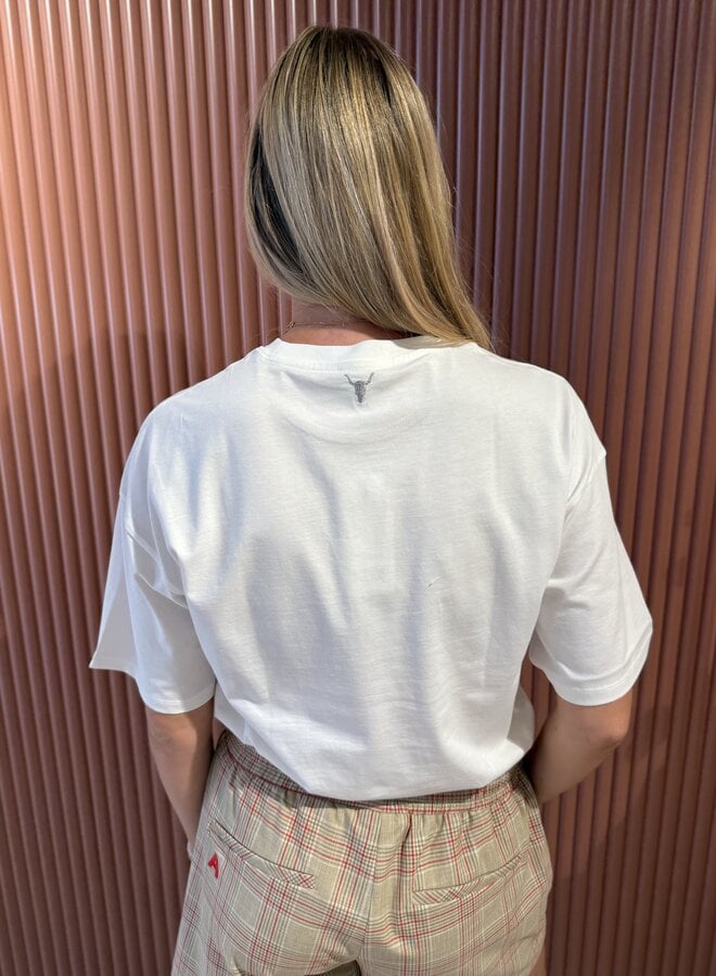 The label t-shirt | Soft white