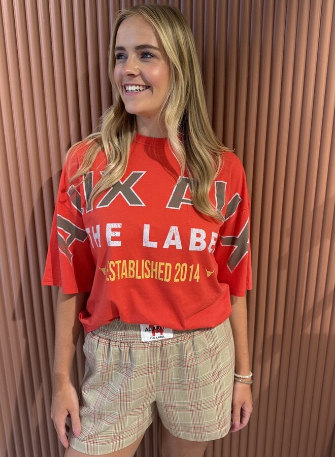 Big alix alix t-shirt | Spicy coral