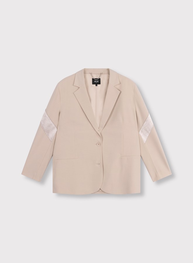 Shiny panel blazer | Sand