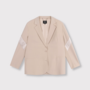 Shiny panel blazer | Sand