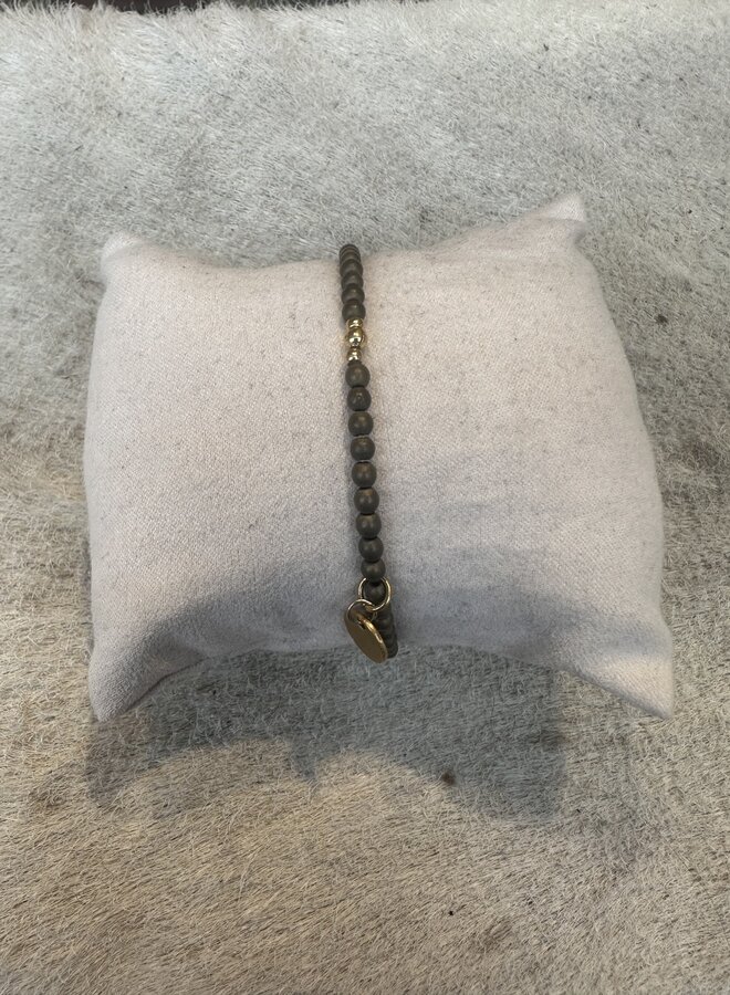 Dunc Jewelry | Kralen armband - Grey