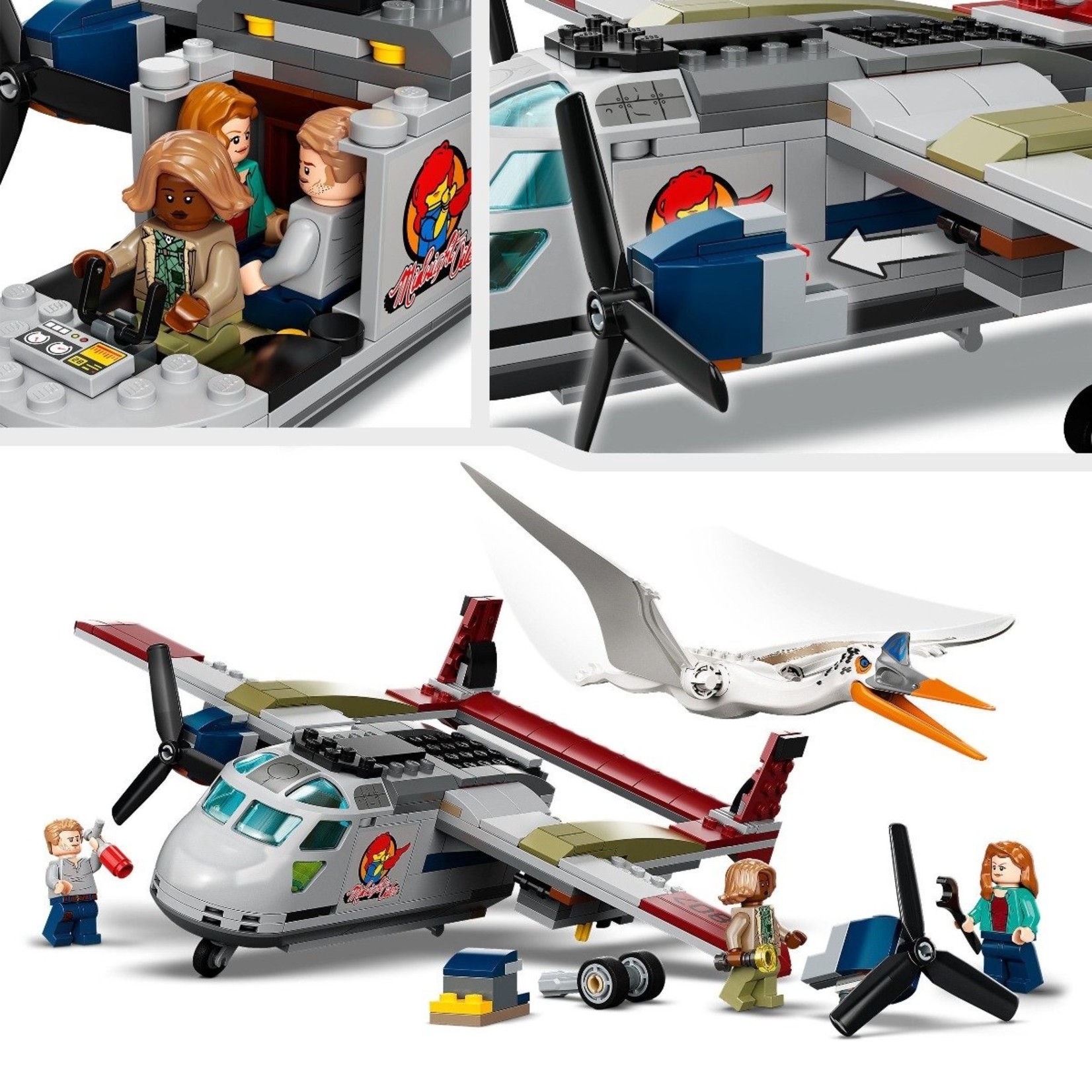 LEGO LEGO Jurassic World Dominion Quetzalcoatlus Plane Ambush (76947)